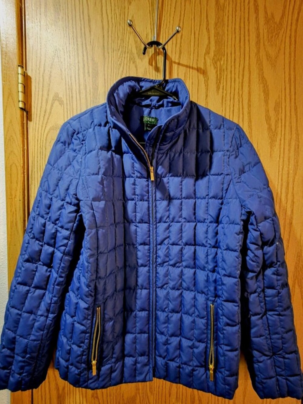 JCrew Down Puffer Jacket Womens Small Blue Jacket Excellent Condition